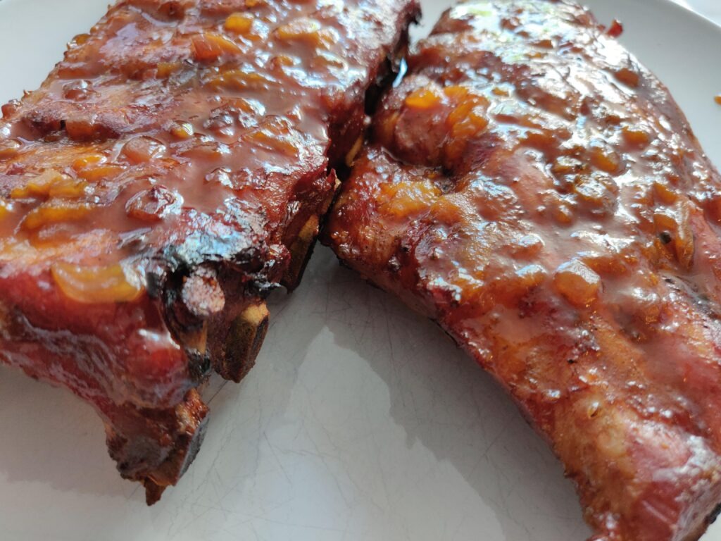 Spareribs klaar om te eten